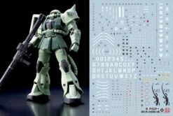 C09 RG Zaku II Green And White Ogre Decal Sheet