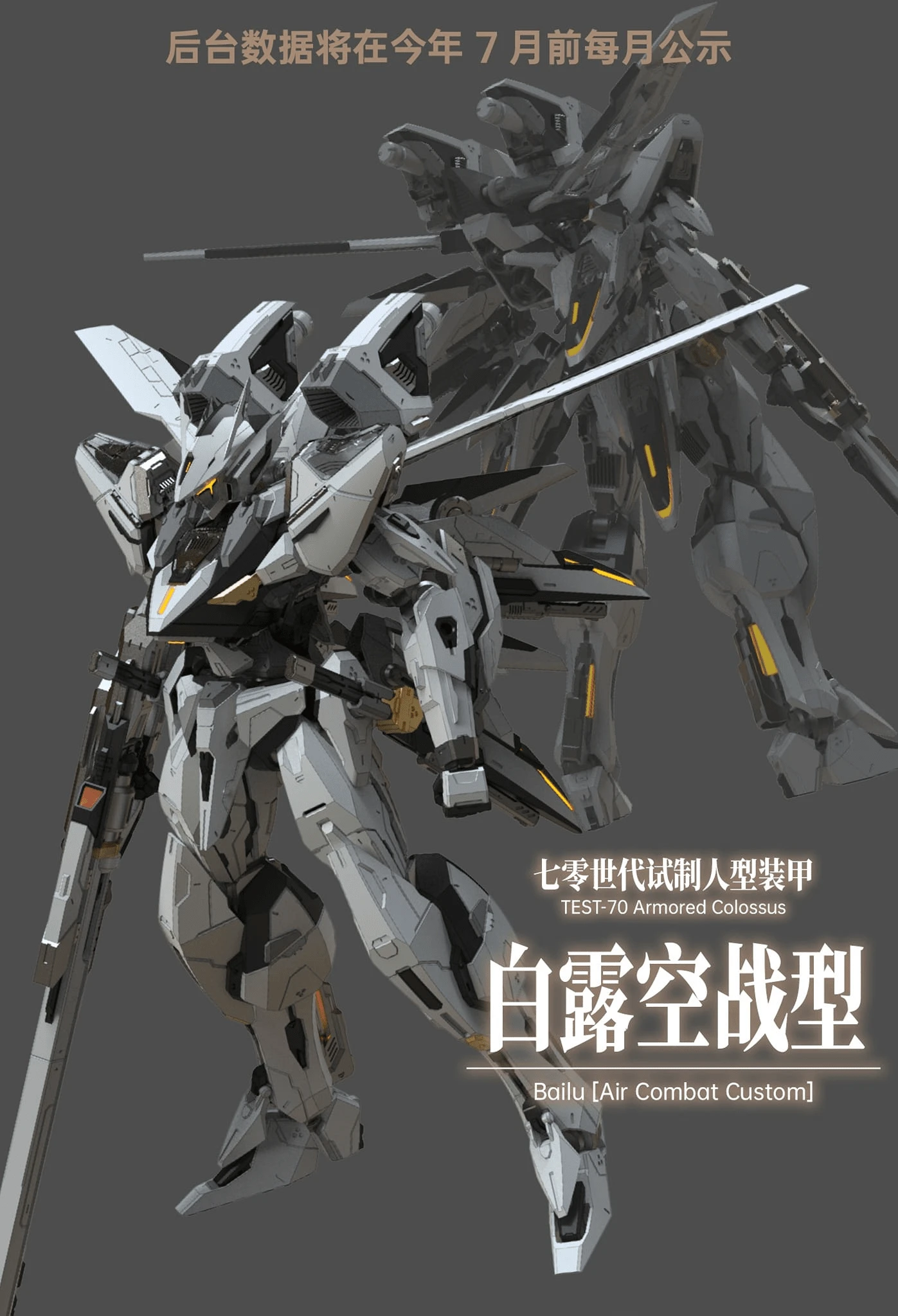 Armored Colossus TEST-70 Bailu Air Combat Model Kit - Image 7