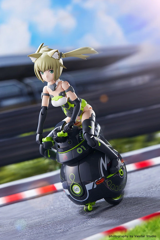 Kotobukiya Frame Arms Girl X Maruttoys Innocentia (Racer Ver.) And Noseru (Racing Specs Ver.) Model Kit - Image 3