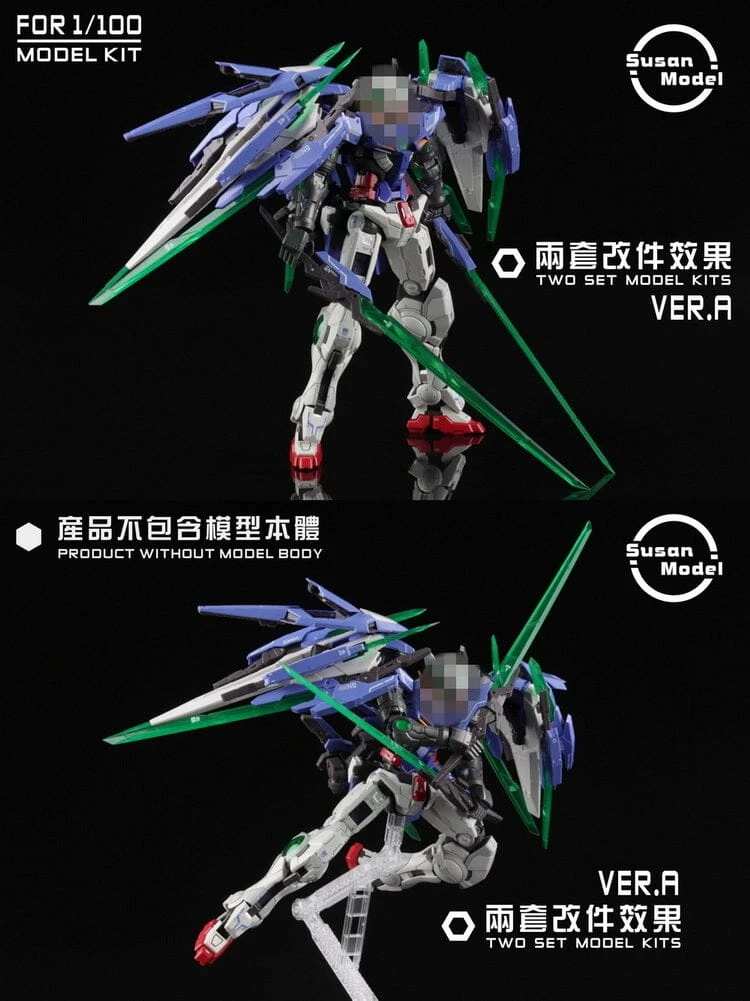 SU019A Susan Model MG 1/100 R4 Exia / 00Q Expansion Set - Image 4