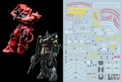 C60 HGUC Revive Zaku II Char's & Real Type Decal Sheet
