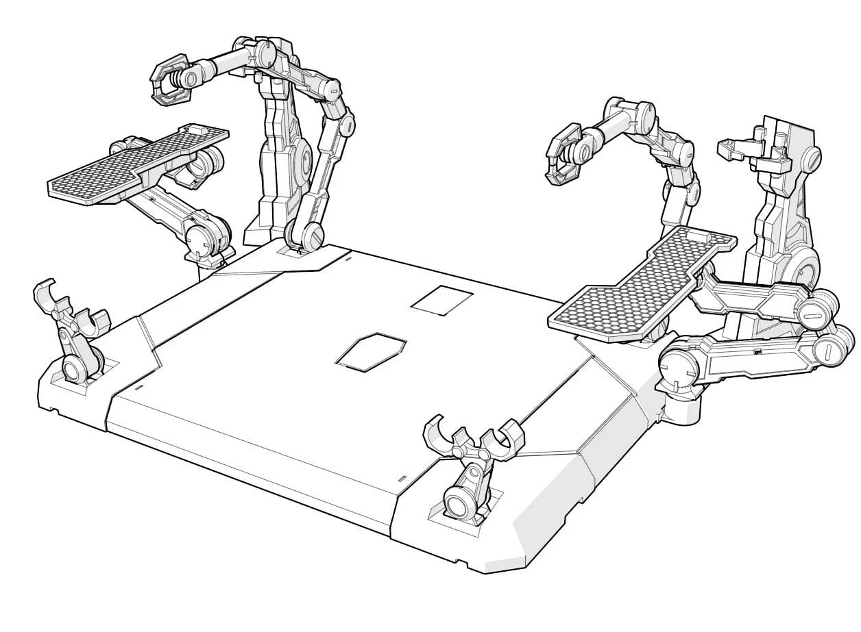 Miao Wu Studio 1/100 Hanger For MG Sazabi Ver.Ka - Image 3