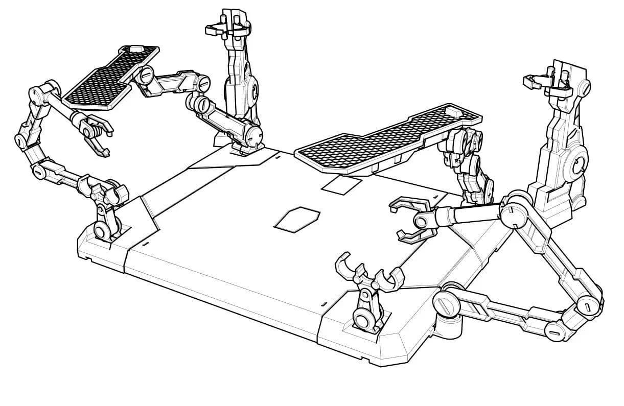 Miao Wu Studio 1/100 Hanger For MG Sazabi Ver.Ka - Image 2